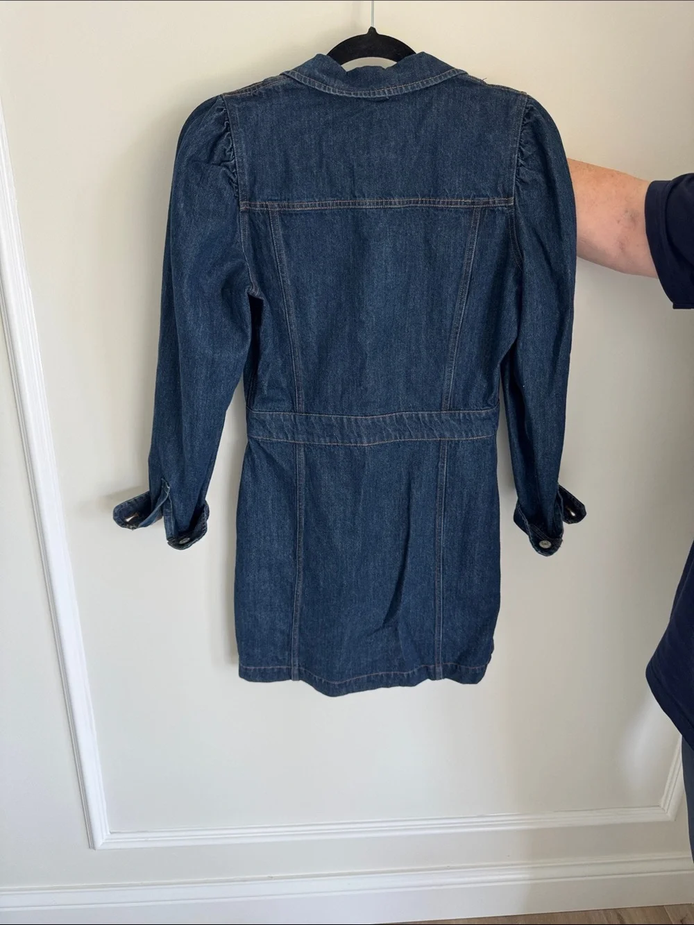 Rails Dark Blue Denim Button-Front Jacket